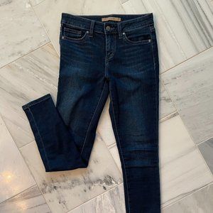 Joe's Jeans - midrise skinny ankle, dark wash, size 25
